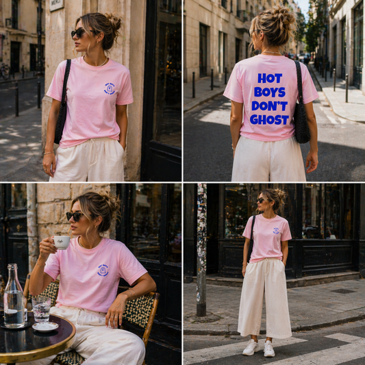 SHIRT ROSA MIT RÜCKENPRINT